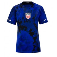 Koszulka piłkarska Stany Zjednoczone Strój wyjazdowy dla kobiety MŚ 2022 tanio Krótki Rękaw
